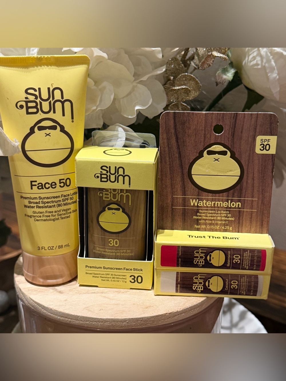 SunBum Sunscreen Lot Face 50, Sunscreen Face Stick spf 30 Lip balm duo Sun Bum